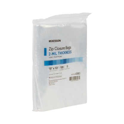 McKesson Reclosable Bag 10 X 13 Inch Polyethylene Clear Zipper Closure (864520_BX)