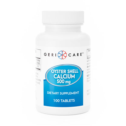 Geri-Care® Joint Health Supplement Oyster Shell 500 mg Strength Tablet 100 per Bottle (633786_CS)