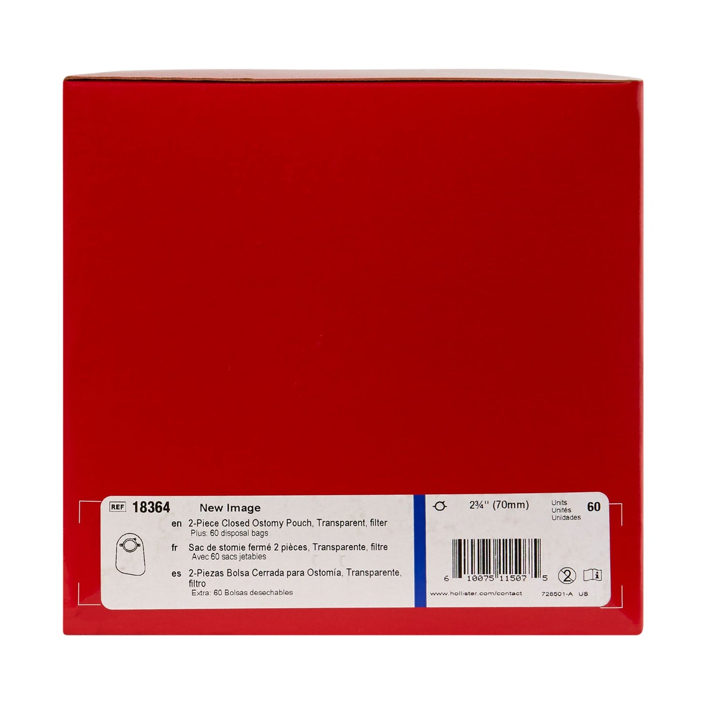 New Image™ Ostomy Pouch Two-Piece System 9 Inch Length Closed End (569794_EA)