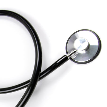 McKesson General Exam Stethoscope Black 1-Tube 21 Inch Tube Single Sided Chestpiece (1007588_EA)