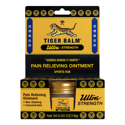 Tiger Balm® Ultra Strength Topical Pain Relief 11% - 11% Strength Camphor / Menthol Ointment 18 Gram (685924_EA)