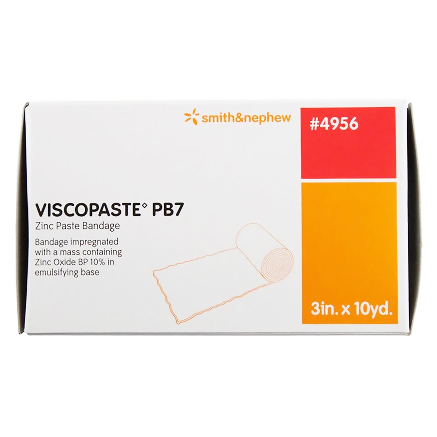 Viscopaste® PB7 Zinc Impregnated Dressing Roll 3 Inch X 10 Yard Sterile (379577_CS)