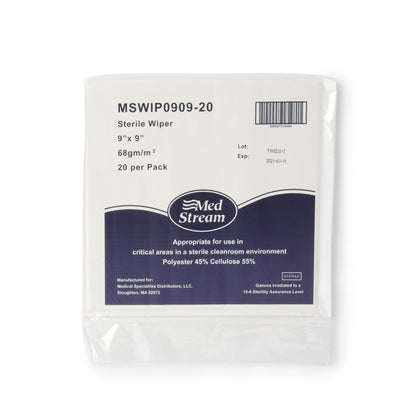 McKesson Cleanroom Wipe ISO Class 5 20 Count Bag 9 X 9 Inch Sterile Disposable (1139260_BG)