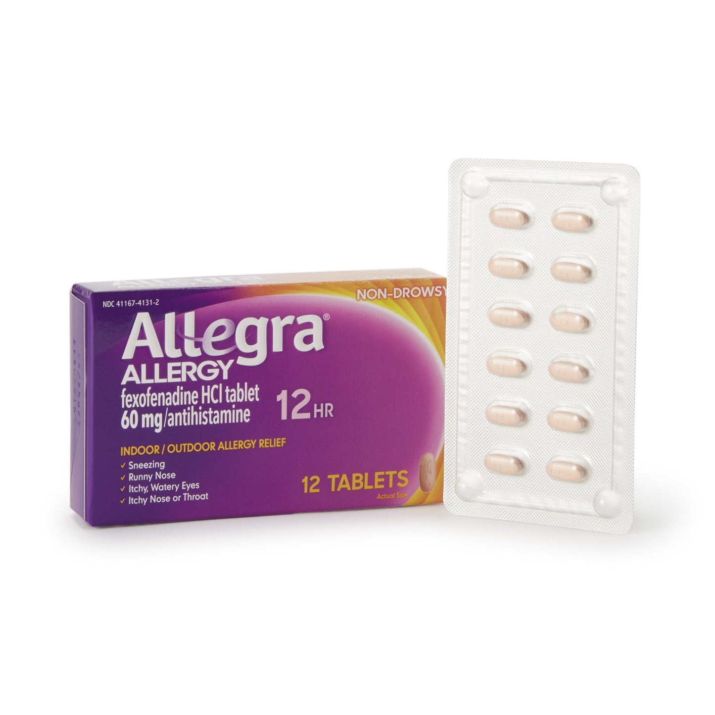 Allegra® Allergy Relief 60 mg Strength Tablet 12 per Box (767037_BX)