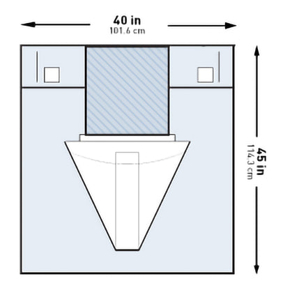 McKesson Obstetrics / Gynecology Drape Under Buttocks Drape 40 W X 45 L Inch Sterile (1101265_PK)