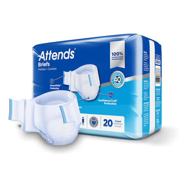 Attends® Advanced Unisex Adult Incontinence Brief X-Large Disposable Heavy Absorbency (950226_CS)