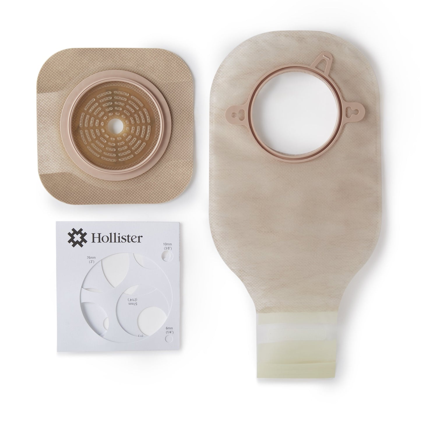 New Image™ Ileostomy / Colostomy Pouch Two-Piece System 12 Inch Length Flat, Trim To Fit 2-1/4 Inch Stoma Drainable (519937_BX)