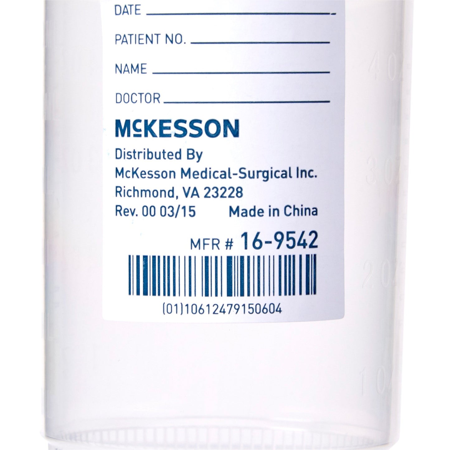 McKesson Specimen Container for Pneumatic Tube Systems 120 mL (4 oz.) Screw Cap Sterile (503927_EA)