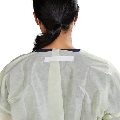 McKesson Protective Procedure Gown One Size Fits Most Yellow NonSterile AAMI Level 2 Disposable (1247991_BG)