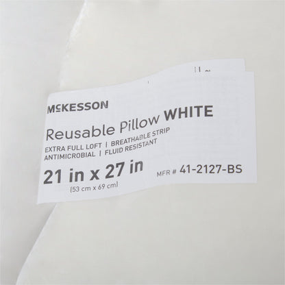 McKesson Bed Pillow 21 X 27 Inch White Reusable (939587_EA)