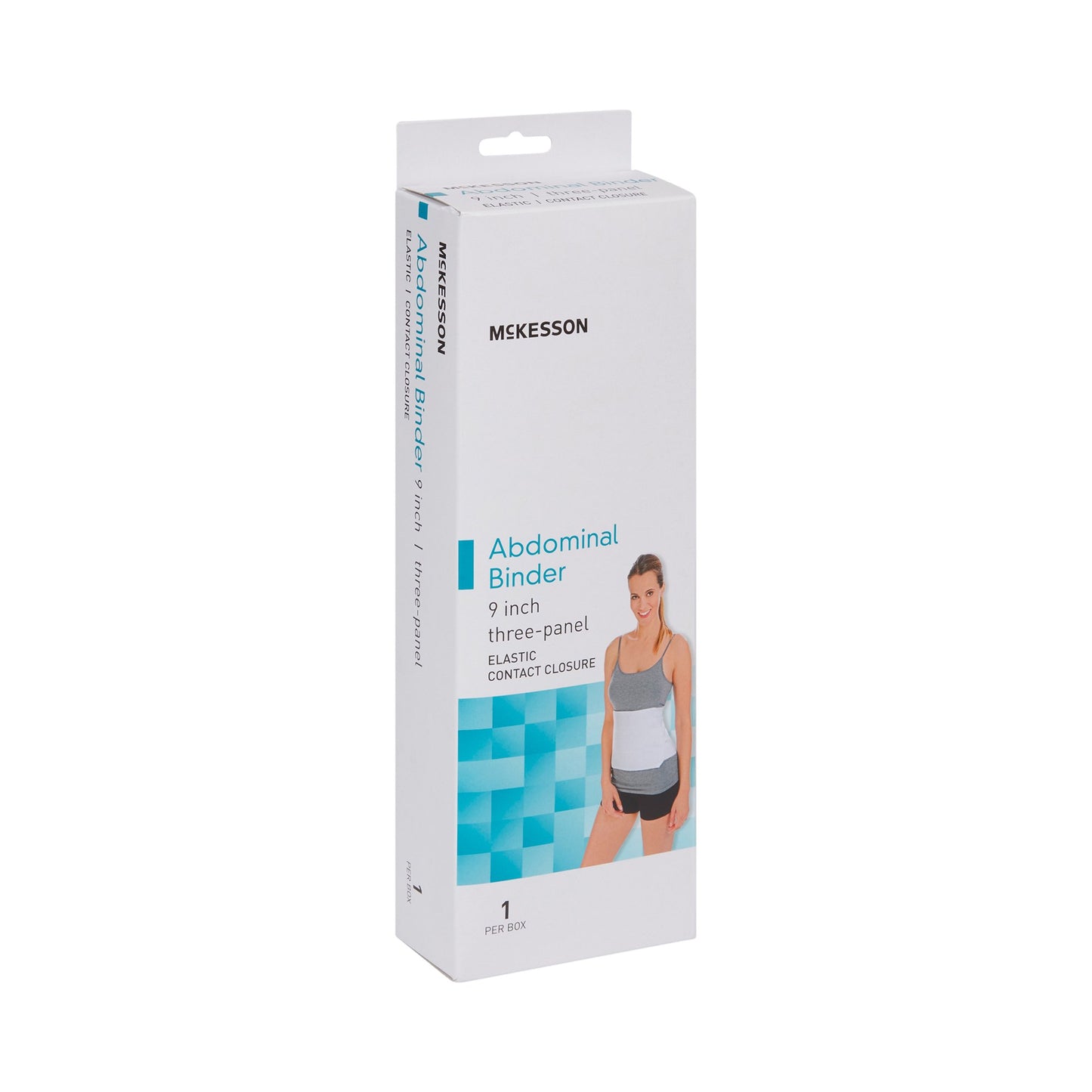 McKesson Abdominal Binder Medium / Large Hook and Loop Closure 45 to 62 Inch Waist Circumference 9 Inch Height Adult (1159056_EA)
