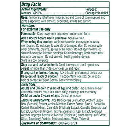 Biofreeze® Professional Topical Pain Relief 5% Strength Menthol Topical Gel 3 oz. (1027515_EA)