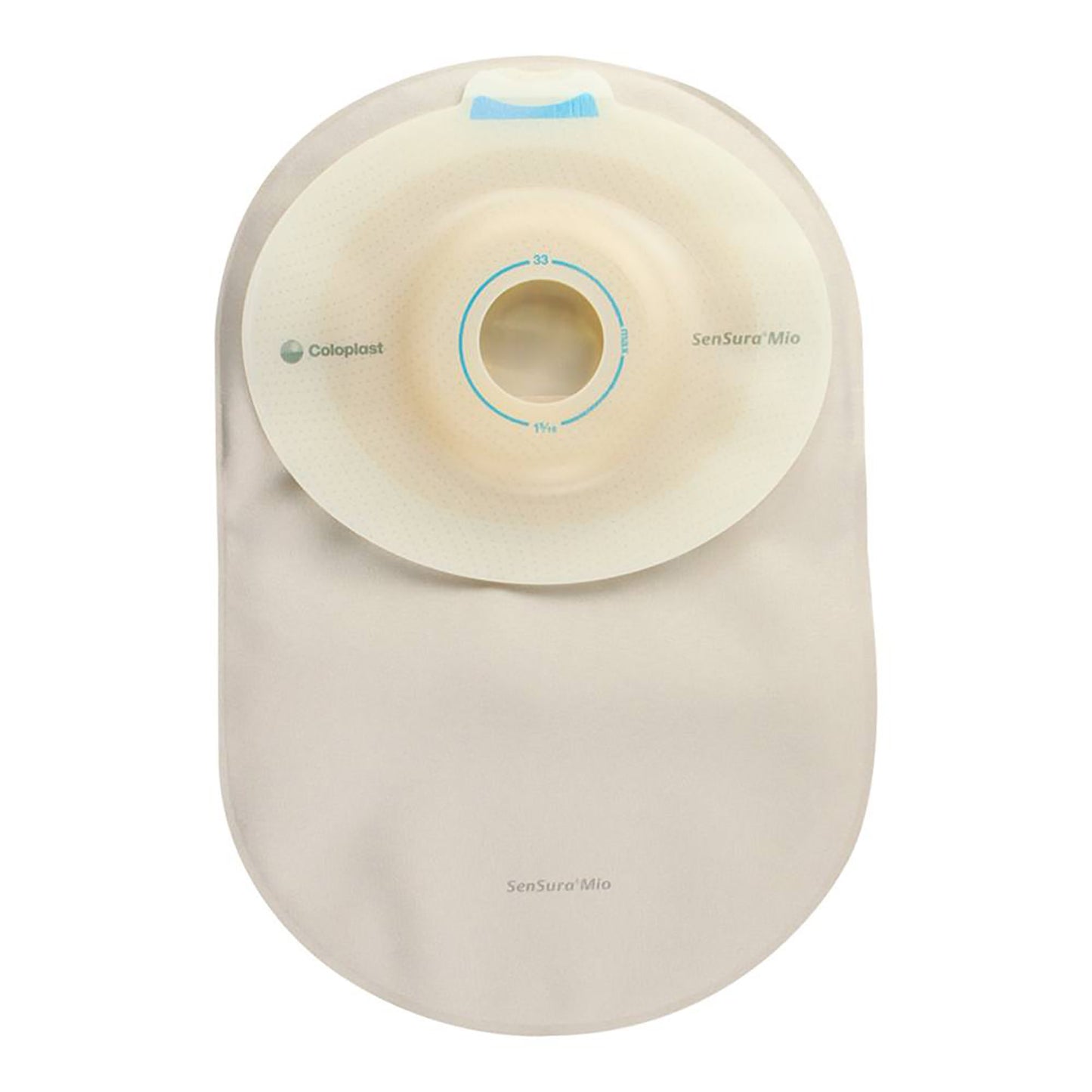 SenSura® Mio Convex Ostomy Pouch One-Piece System 8-1/4 Inch Length, Maxi Soft Convex, Pre-Cut 1-1/8 Inch Stoma Closed End (1006172_BX)