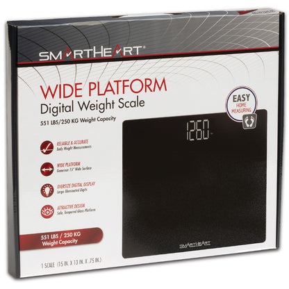 Veridian® Floor Scale Digital Display 438 lbs. / 199 kg Capacity Black Battery Operated (1246878_CS)