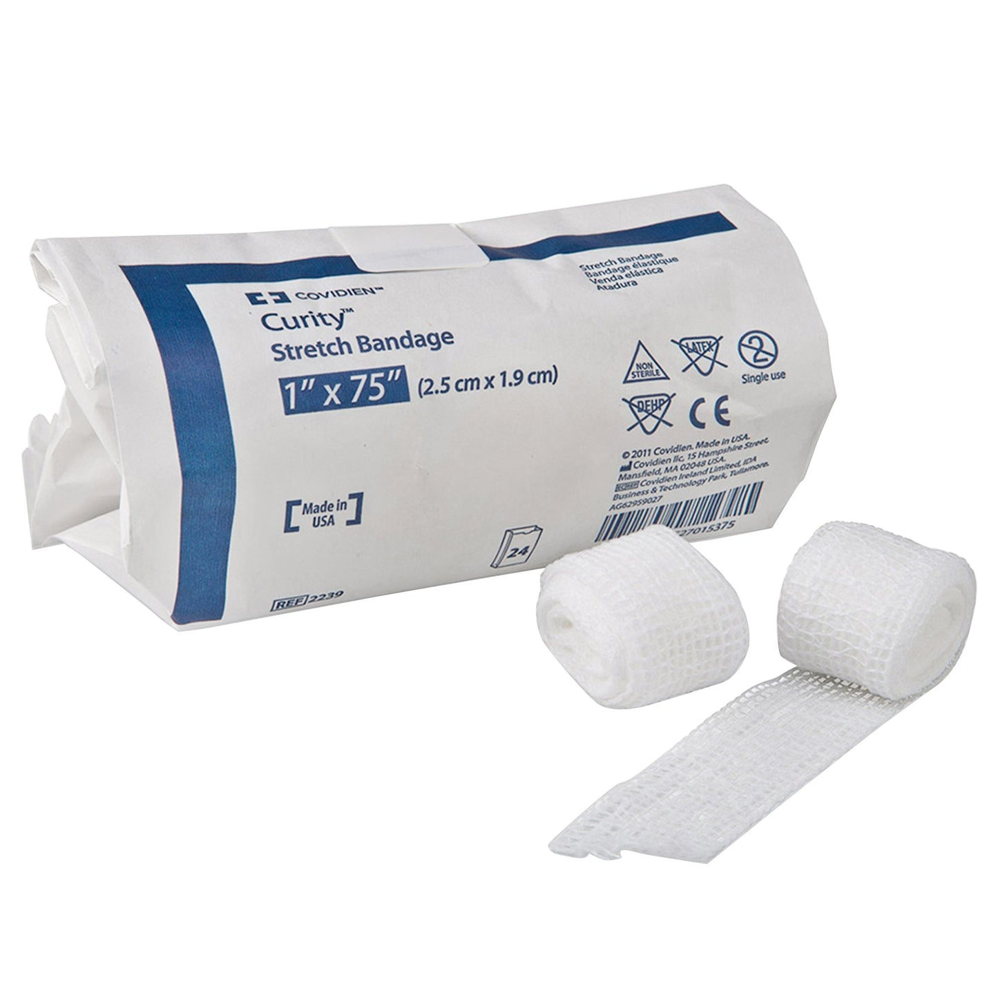 Curity™ Conforming Bandage 1 X 75 Inch 1-Ply NonSterile 24 per Pack (188581_CS)