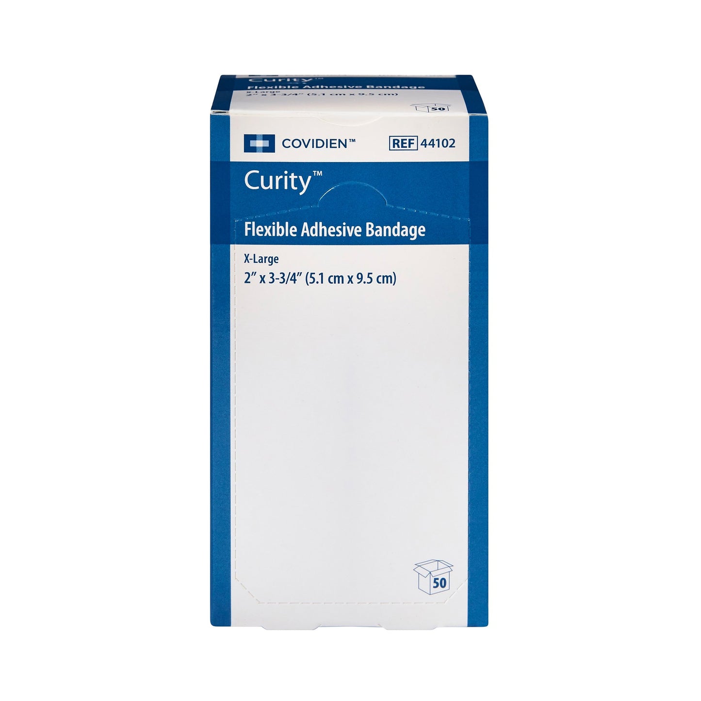 Curity™ Adhesive Strip 2 X 3-1/4 Inch Fabric Rectangle Tan Sterile (733744_CS)