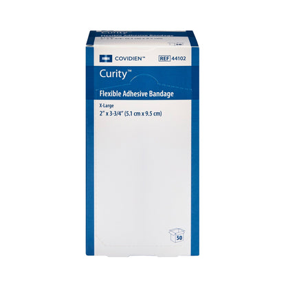 Curity™ Adhesive Strip 2 X 3-1/4 Inch Fabric Rectangle Tan Sterile (733744_CS)