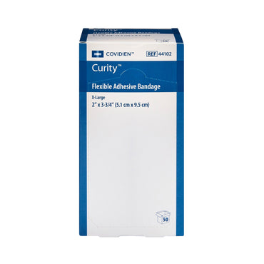 Curity™ Adhesive Strip 2 X 3-1/4 Inch Fabric Rectangle Tan Sterile (733744_BX)