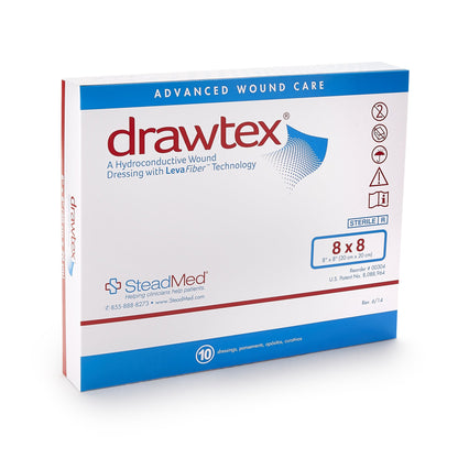 Drawtex® Hydroconductive Wound Dressing 8 X 8 Inch Square (764299_EA)