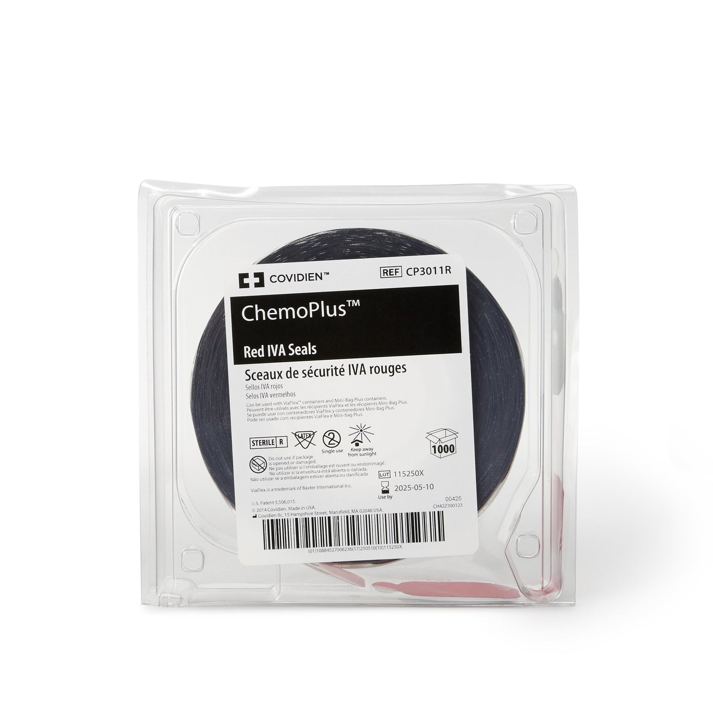 ChemoPlus™ IVA Security Seal Red, Sterile (379838_BX)