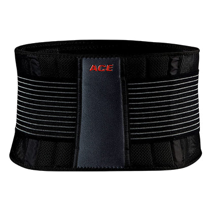 Ace™ Back Support One Size Fits Most Hook and Loop Closure Up to 48 Inch Waist Circumference Adult (1084238_EA)