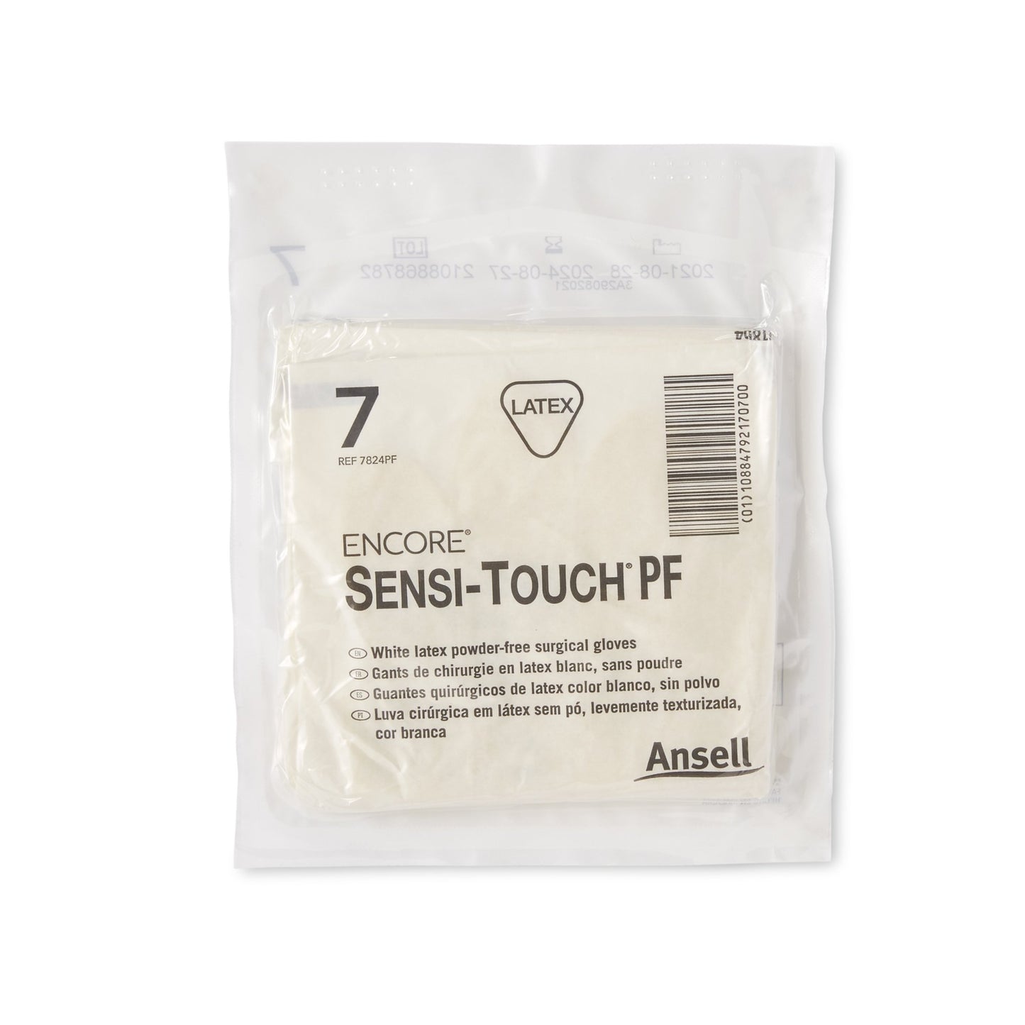 ENCORE® Sensi-Touch® PF Surgical Glove Size 7 Sterile Latex Standard Cuff Length Micro-Textured Natural Chemo Tested (1012604_BX)