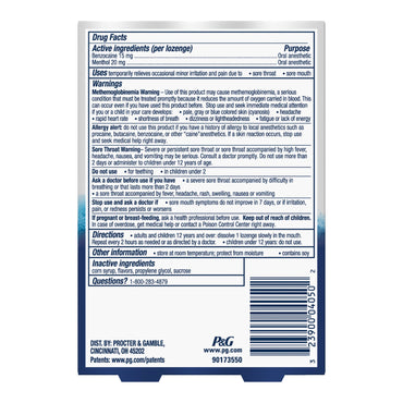 Vicks® VapoCOOL™ Sore Throat Relief Lozenge (1229275_CT)