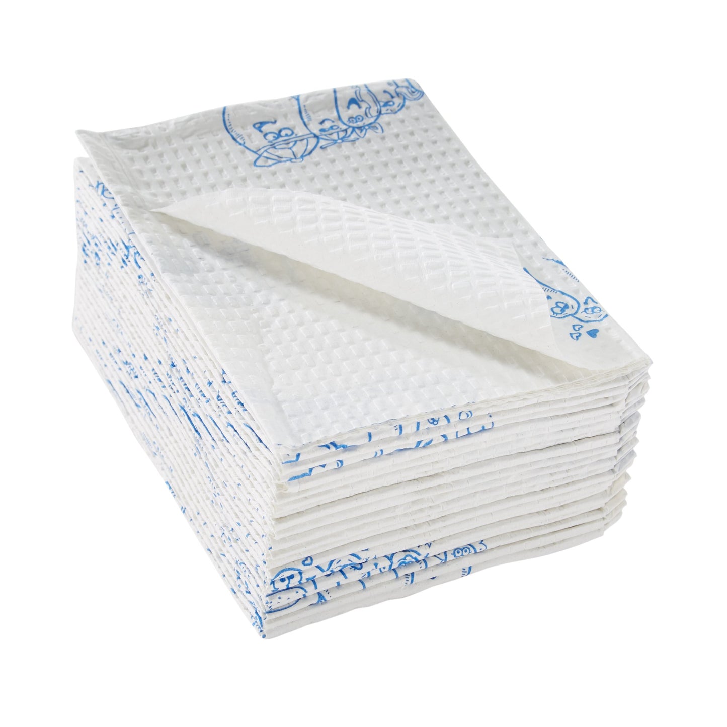 McKesson Procedure Towel 13 W X 18 L Inch White / Blue Cartoon Toes NonSterile (1069101_CS)