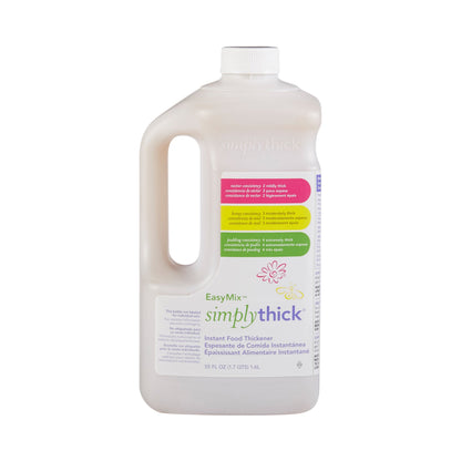 SimplyThick® Easy Mix Food and Beverage Thickener 1.6 Liter Pump Bottle Unflavored Gel IDDSI Level 2 Mildly Thick (1087568_BX)