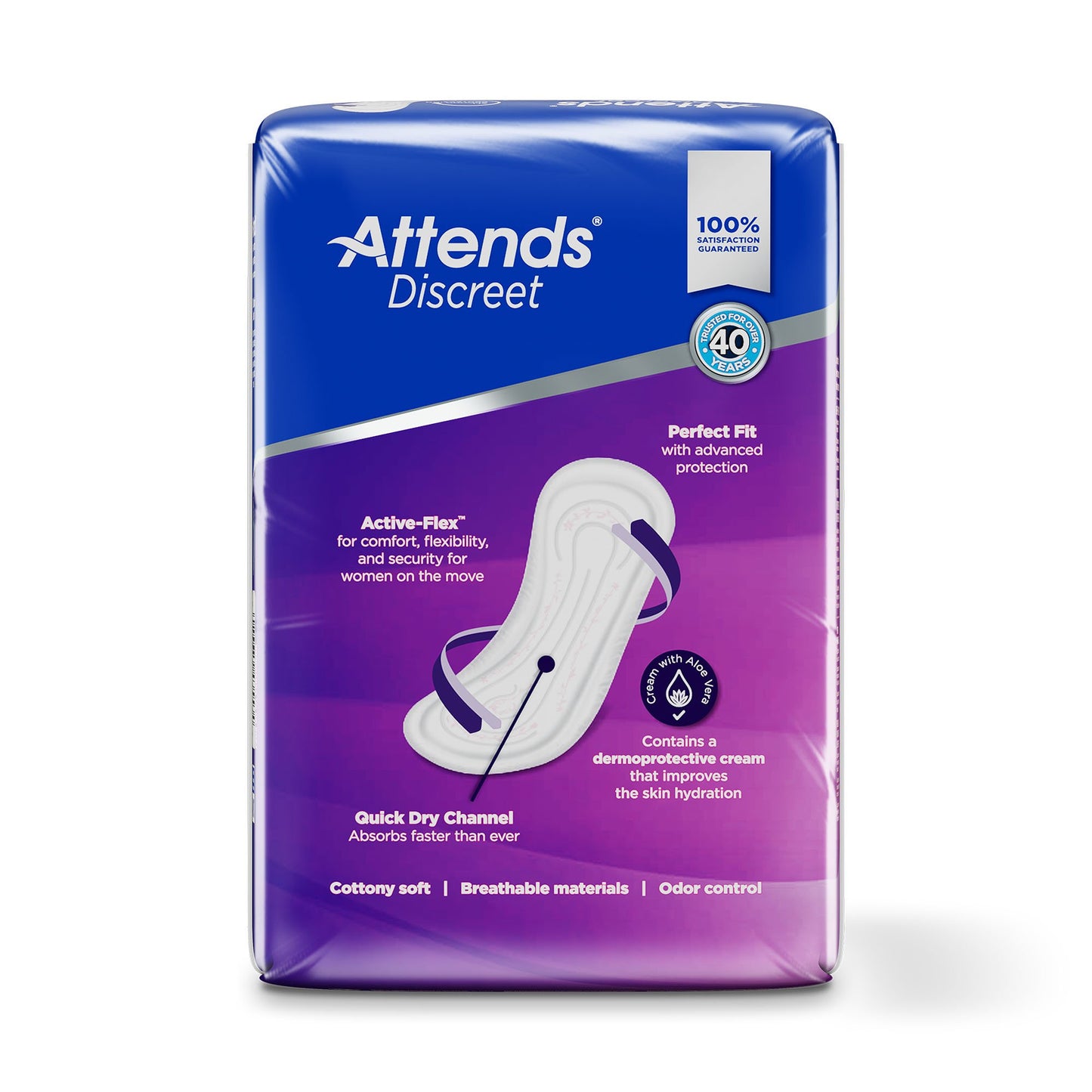Attends® Discreet Bladder Control Pad 15 Inch Length Heavy Absorbency Polymer Core One Size Fits Most (1039115_CS)