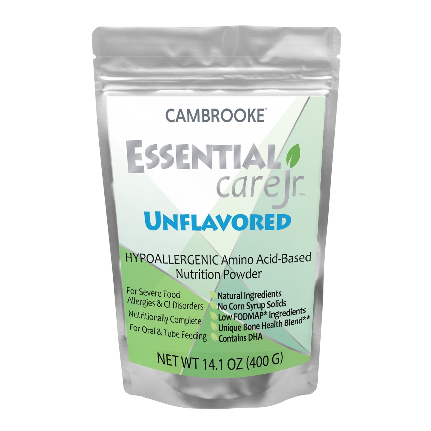 Essential Care Jr™ Pediatric Oral Supplement Unflavored 14.1 oz. Pouch Powder Amino Acid Food Allergies (1190431_CS)
