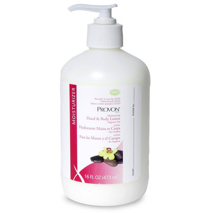 PROVON® Hand and Body Moisturizer 16 oz. Pump Bottle Unscented Lotion CHG Compatible (866413_CS)