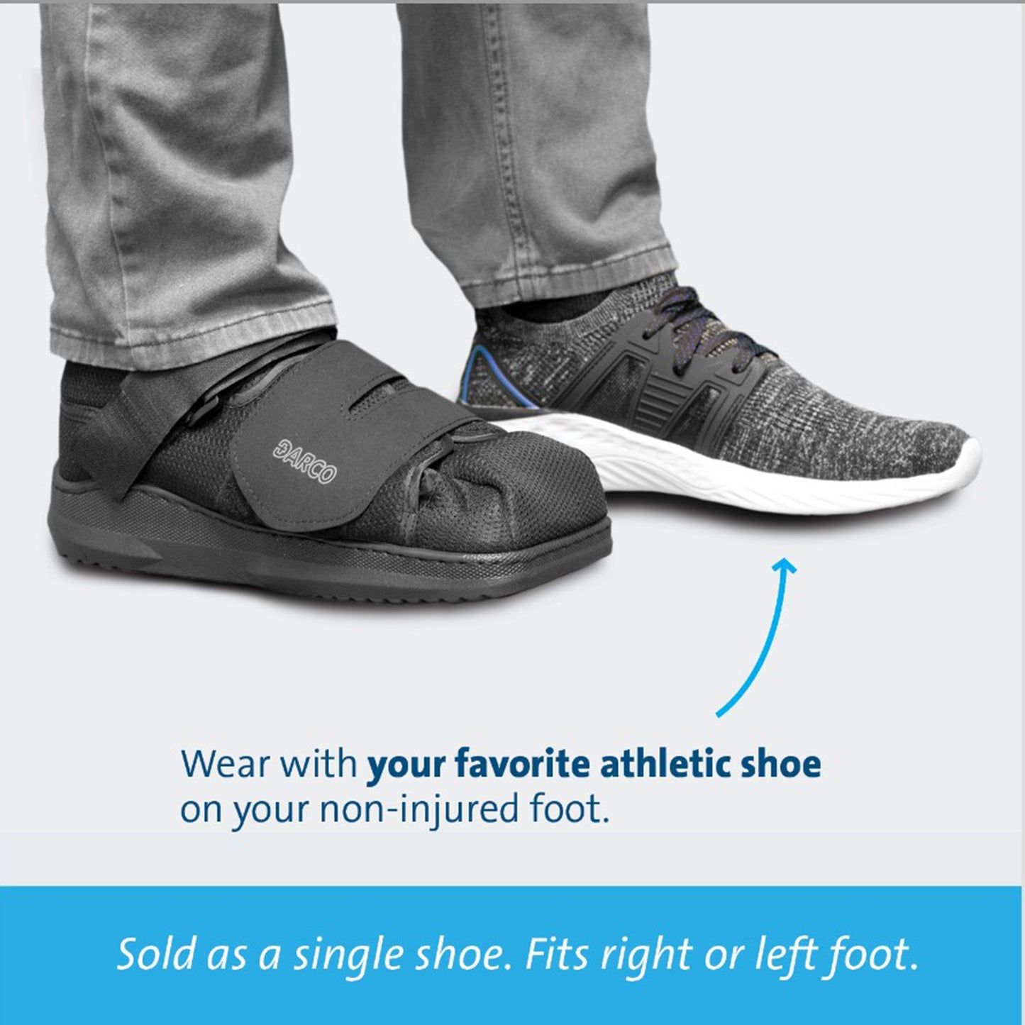 APB™ Post-Op Shoe X-Large Unisex Black (541617_EA)