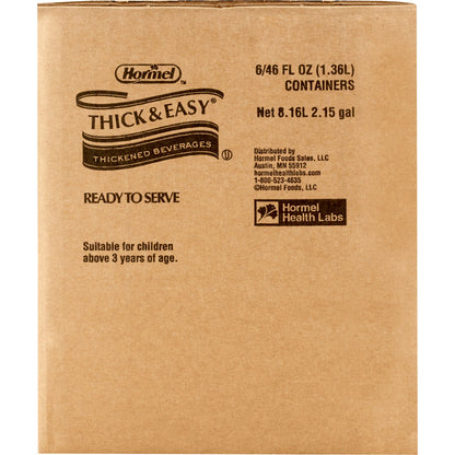 Thick & Easy® Thickened Beverage 46 oz. Bottle Orange Flavor Liquid IDDSI Level 3 Moderately Thick/Liquidized (797172_CS)