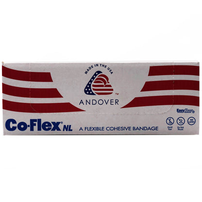 CoFlex® NL Cohesive Bandage 2 Inch X 5 Yard Self-Adherent Closure Tan NonSterile 12 lbs. Tensile Strength (364341_CS)