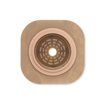 New Image™ Flat CeraPlus™ Ostomy Barrier Precut, Extended Wear Adhesive Tape Borders 1-3/4 Inch Flange Green Code 1-1/8 Inch Opening (1195894_BX)