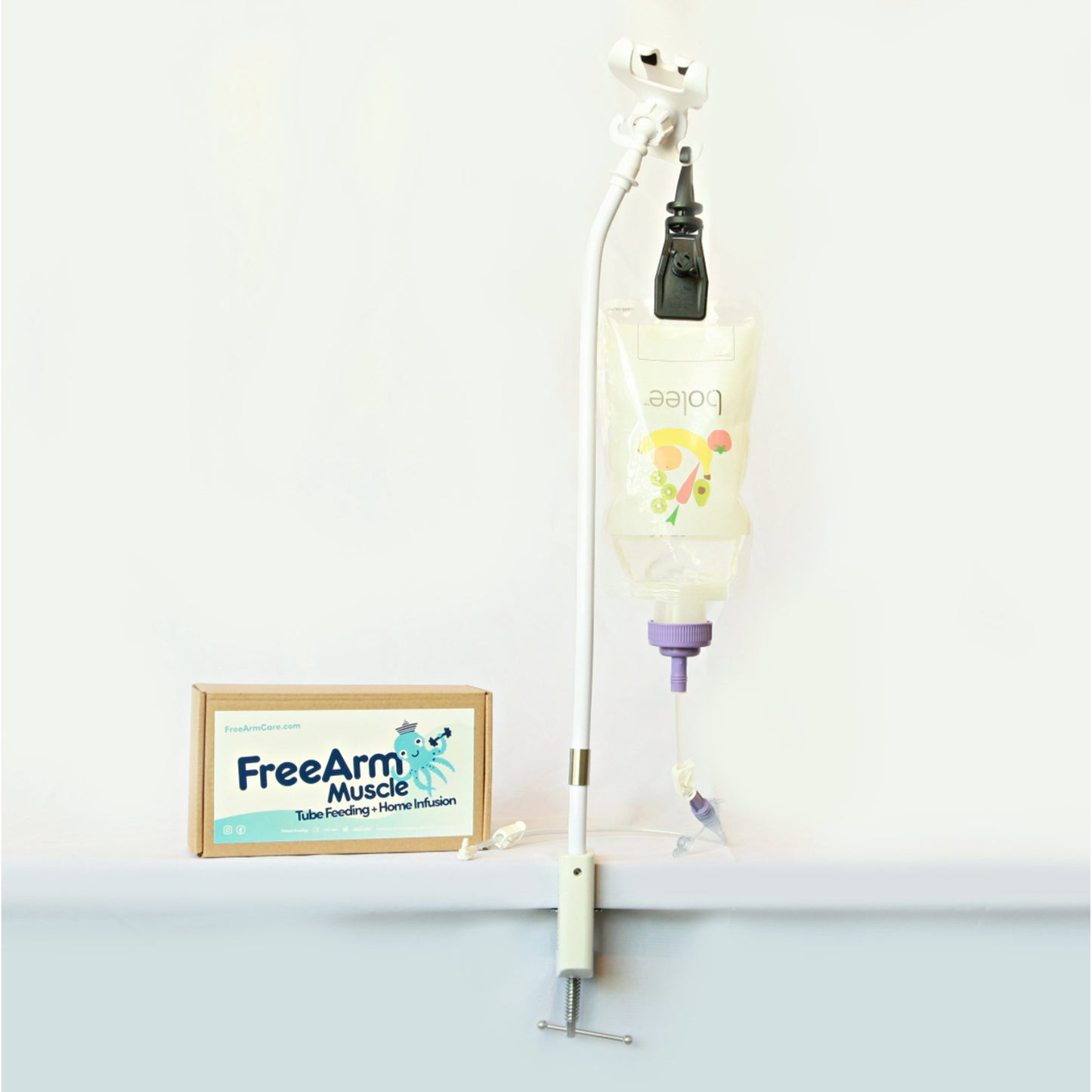FreeArm® Muscle Feeding Tube / Infusion Bag Holder White (1212862_EA)