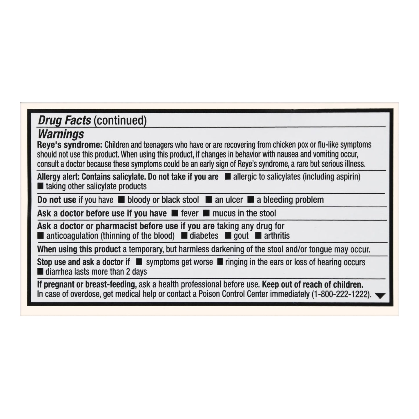 Foster & Thrive™ Anti-Diarrheal 262 mg Strength Caplet 40 per Bottle (1235108_BT)