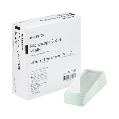 McKesson Microscope Slide 1 X 3 Inch X 1 mm Plain (464497_BX)