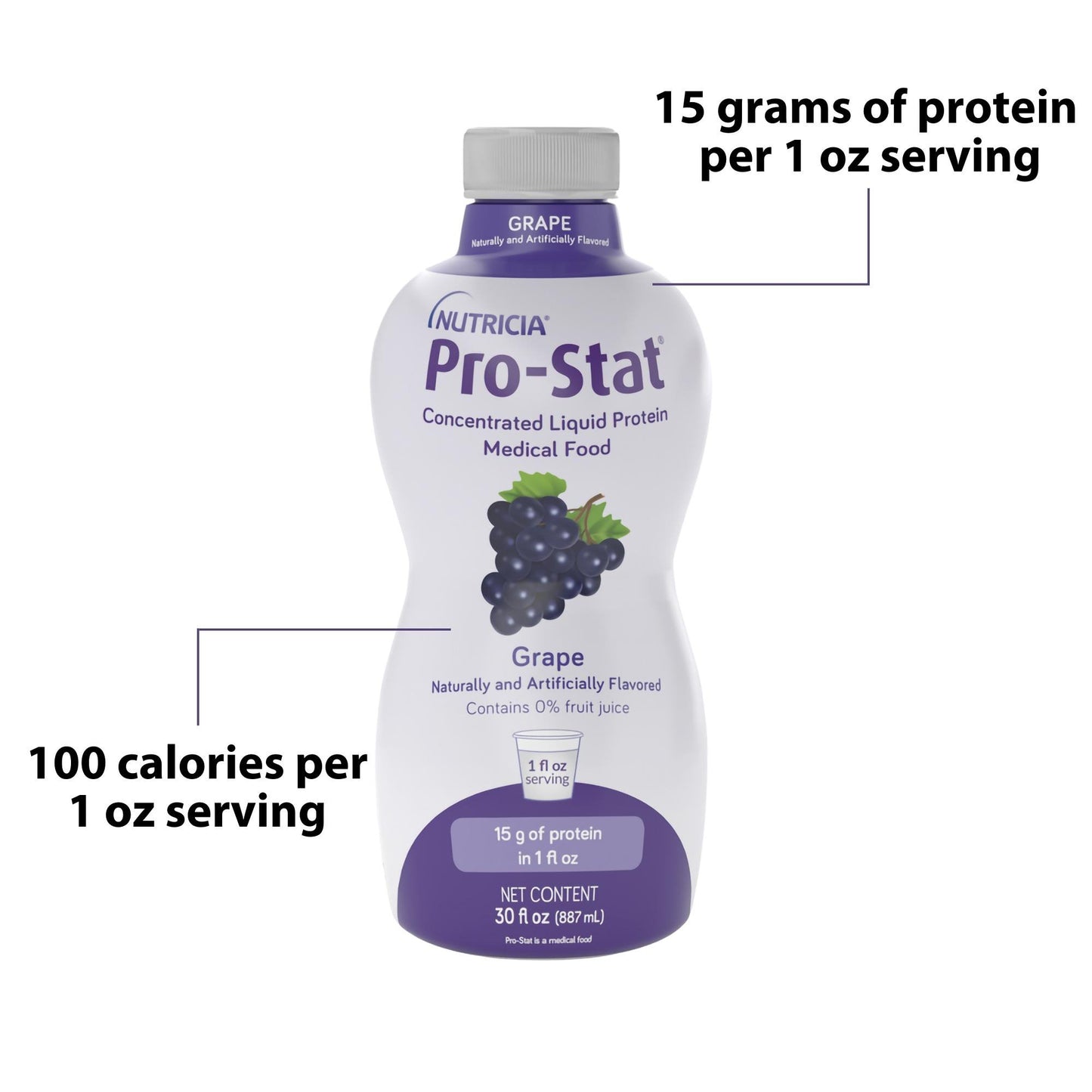 Pro-Stat® Oral Supplement Grape Flavor Liquid 30 oz. Bottle (728063_CS)