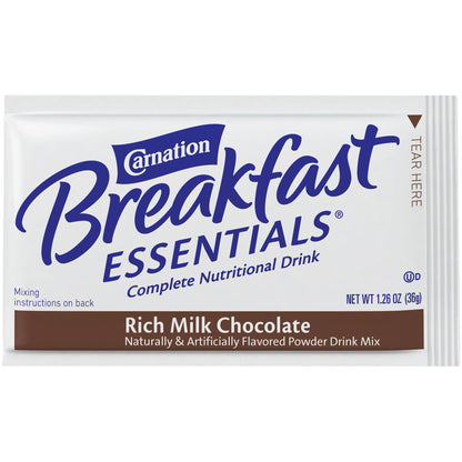 Carnation Breakfast Essentials® Oral Supplement Rich Milk Chocolate Flavor Powder 1.26 oz. Individual Packet (810729_CS)