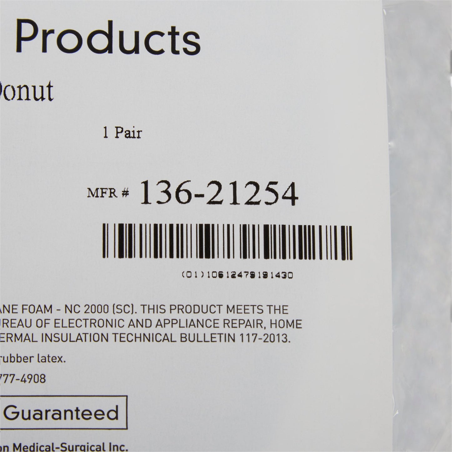 McKesson Head Positioner Donut 9 Inch Diameter Foam Freestanding (929203_CS)
