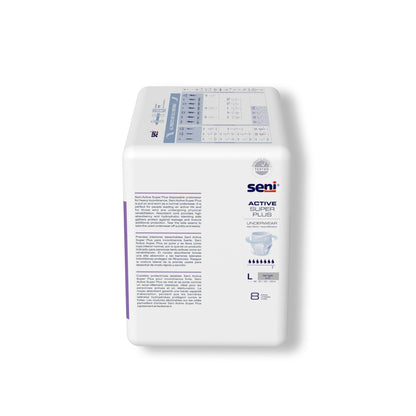 Seni® Active Super Plus Unisex Adult Absorbent Underwear Pull On with Tear Away Seams Large Disposable Heavy Absorbency (1163817_CS)