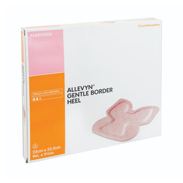 Allevyn Gentle Border Heel Foam Dressing 9 X 9-1/8 Inch With Border Film Backing Silicone Gel Adhesive Heel Sterile (729695_EA)