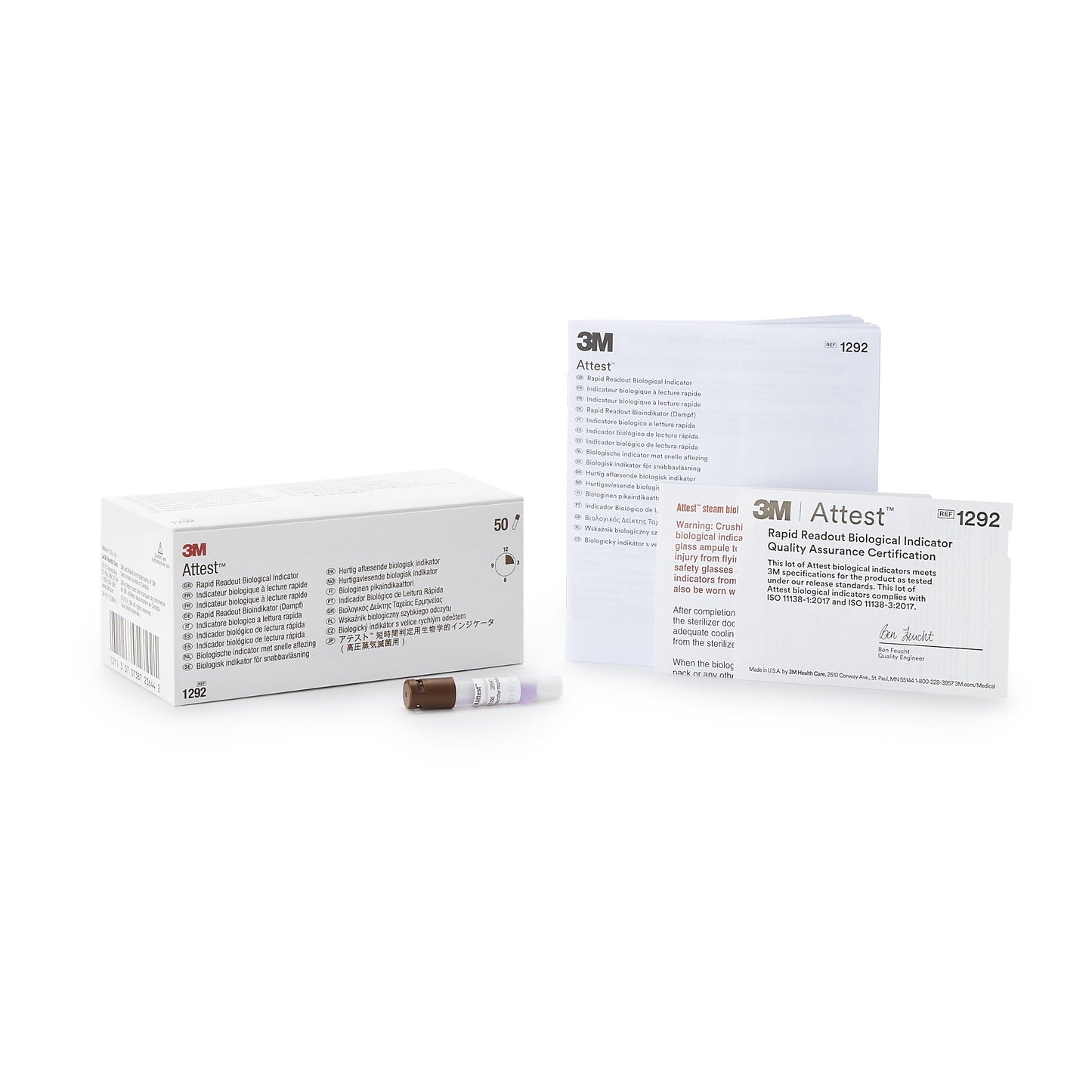 Attest™ Rapid Readout Sterilization Biological Indicator Vial Steam (283333_BX)