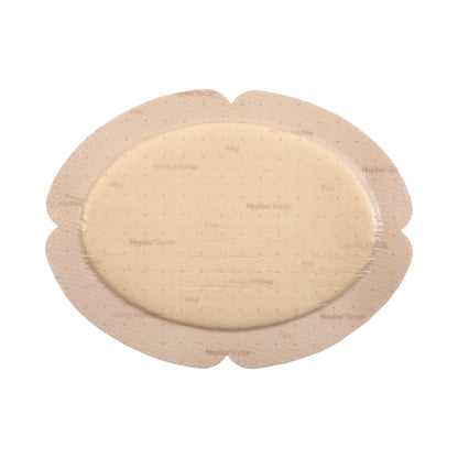 Mepilex® Border Flex Foam Dressing 5.1 X 6.3 Inch With Border Film Backing Silicone Adhesive Oval Sterile (1177530_CS)