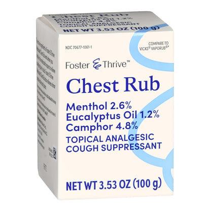Foster & Thrive™ Chest Rub 4.8% - 1.2% - 2.6% Strength Ointment 3.5 oz. (1235084_EA)
