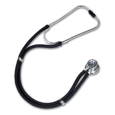 W.A. Baum Sprague Stethoscope Black 2-Tube 30 Inch Tube Double Sided Chestpiece (709505_EA)