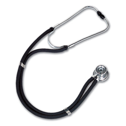 W.A. Baum Sprague Stethoscope Black 2-Tube 30 Inch Tube Double Sided Chestpiece (709505_EA)