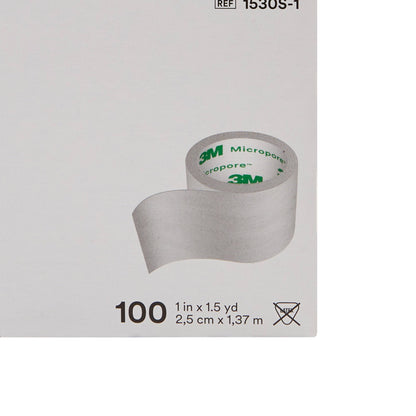 3M™ Micropore™ Medical Tape White 1 Inch X 1-1/2 Yard Paper NonSterile (6150_BX)